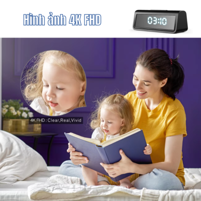 camera mini an ninh Dong Ho De Ban Wifi Xem Dem T22 5