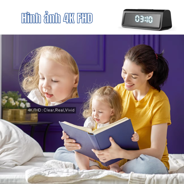 camera mini an ninh Dong Ho De Ban Wifi Xem Dem T22 5