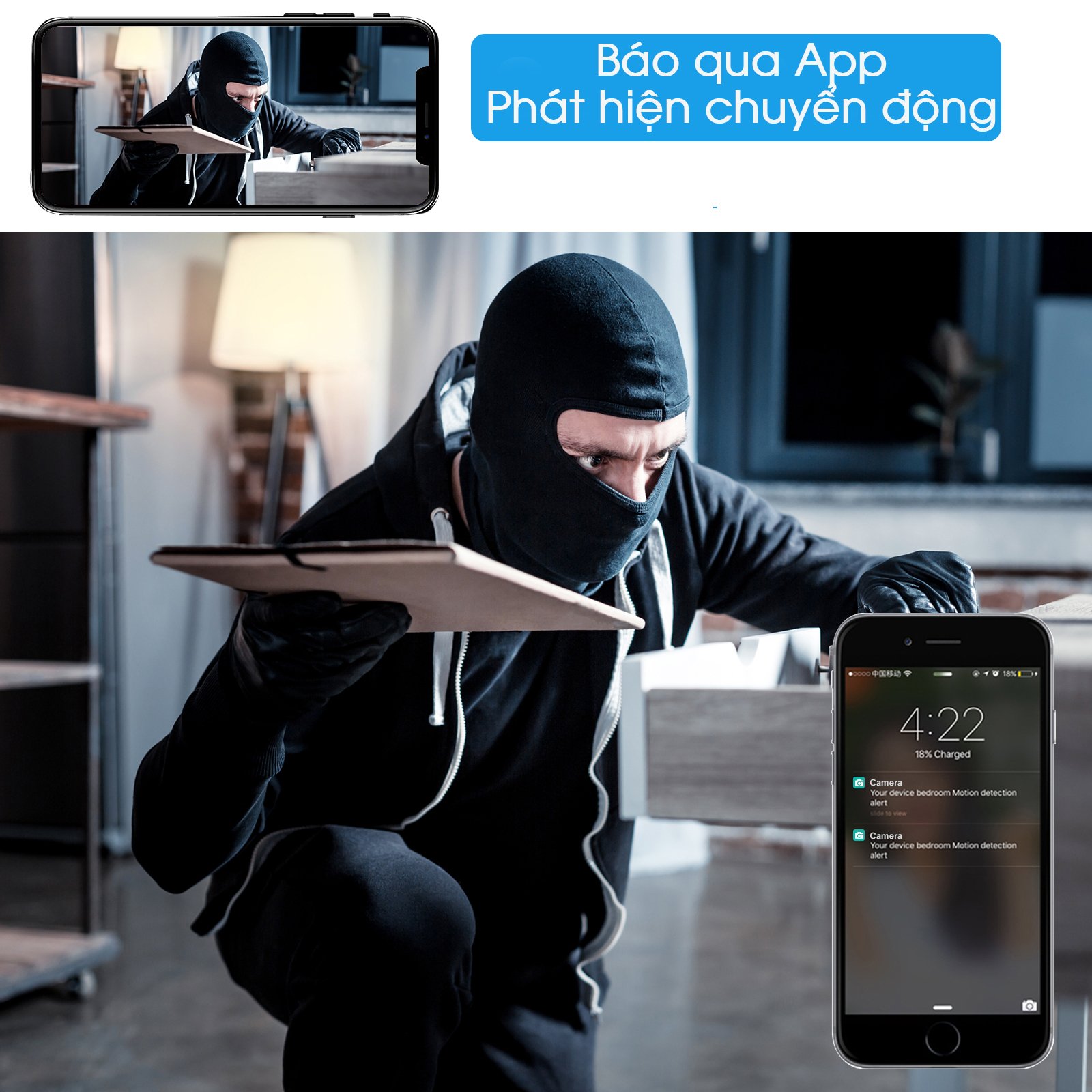 Camera Sieu Nho V99P Ho Tro Hong Ngoai Xem Dem 2