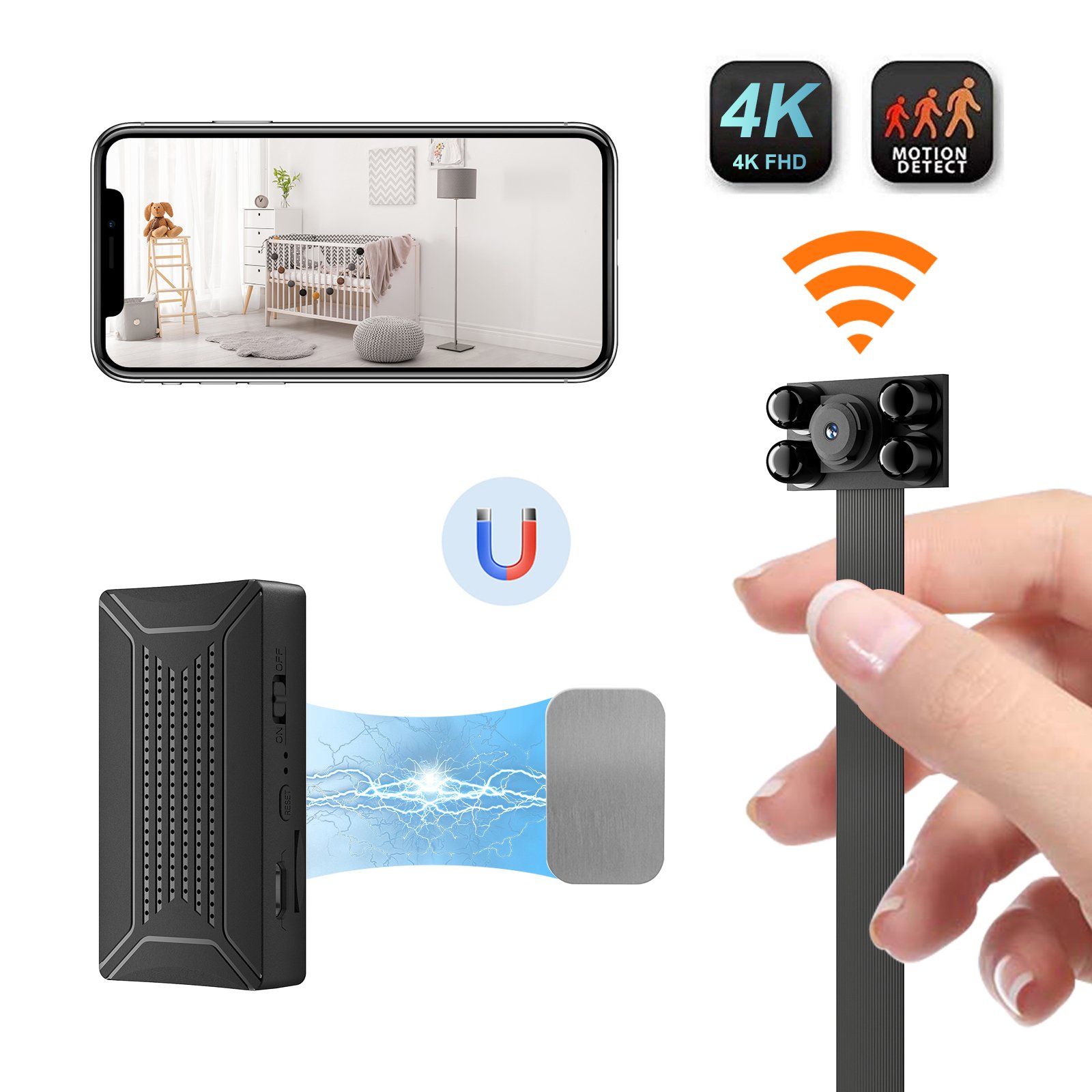 Camera Sieu Nho V99P Ho Tro Hong Ngoai Xem Dem 3