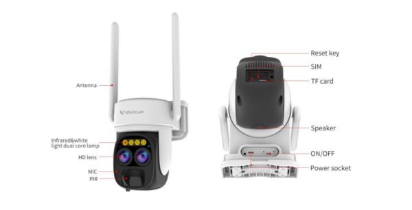 Camera Xoay 360 4g Năng Lượng Mặt Trời