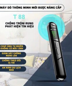 Máy Dò Mini T88 Cao Cấp Dò Tìm Camera ẩn, định Vị, thiết bị ghi âm hợp pháp Bản Xuất Châu âu