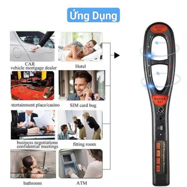 Máy Dò Sóng Phát Hiện thiết bị ghi âm hợp pháp, Dò Tìm Định Vị Gps Chuyên Dụng Hk (5)