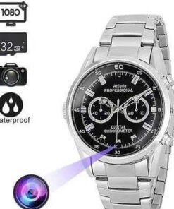 đồng Hồ Camera đeo Tay Dây Bạc Kim Loại đồng Hồ Camera đeo Tay Dây Bạc Kim Loại