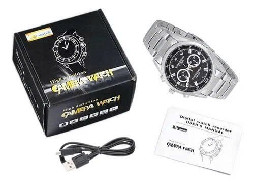 đồng Hồ Camera đeo Tay Dây Bạc Kim Loại đồng Hồ Camera đeo Tay Dây Bạc Kim Loại