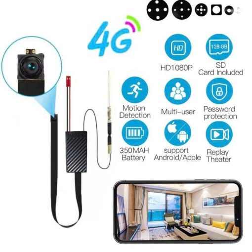 Camera C&uacute;c &Aacute;o 4g Gắn Sim &ndash; Xem Từ Xa Tr&ecirc;n Điện Thoại