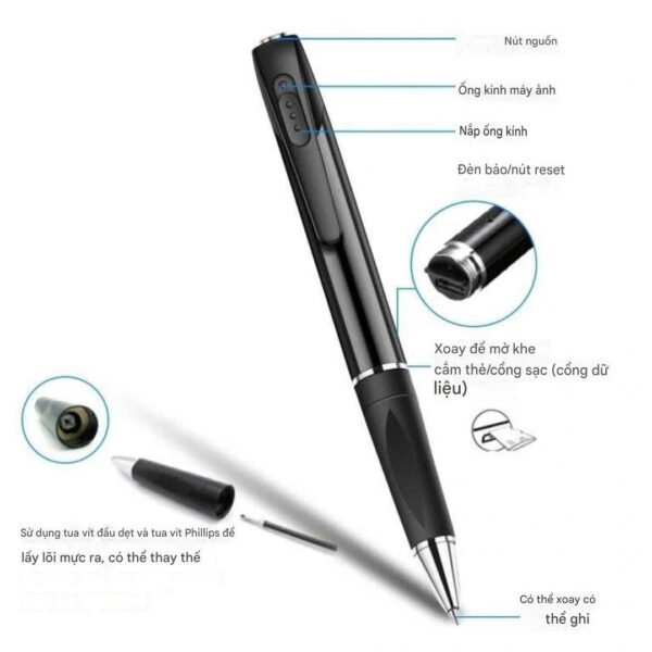 camera mini an ninh Bút V10 Wifi 1080p Cài Đặt Xem Từ Xa