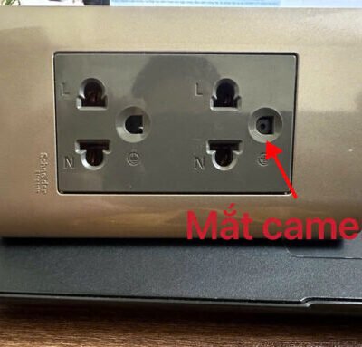 Camera Ngụy Trang ổ Cắm Wifi Schneider Xám