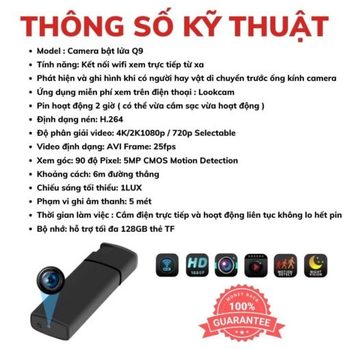 Camera ngụy trang bật lửa K9 wifi Giá rẻ ảnh 41 Camera ngụy trang bật lửa K9 wifi Giá rẻ - hình ảnh 41