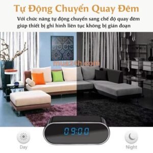 Camera ngụy trang đồng hồ để bàn T12 an toàn - hình ảnh 30