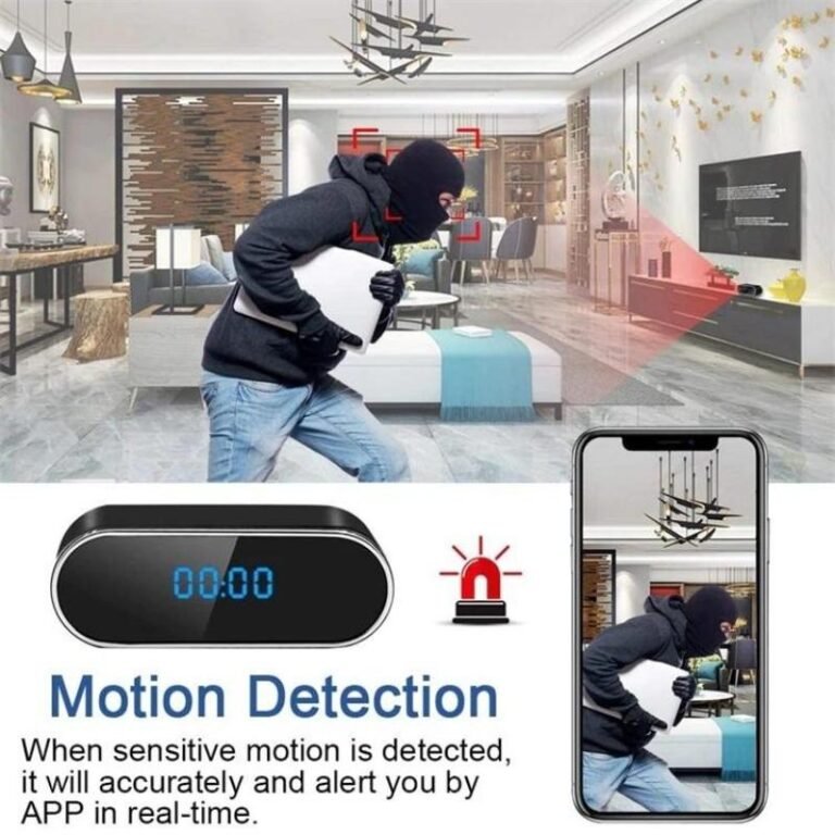 Camera ngụy trang đồng hồ để bàn T12 an toàn - hình ảnh 26