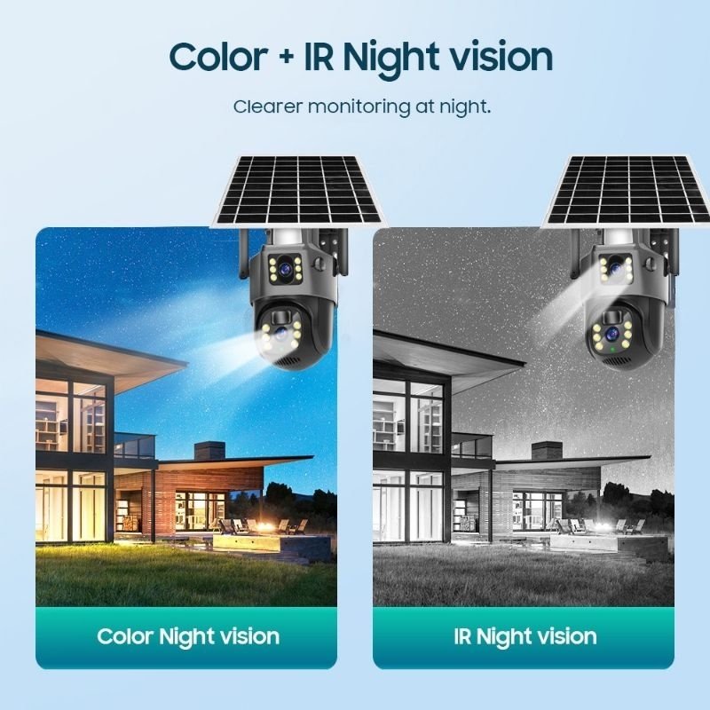 Lắp Camera 4G 2 Mắt PTZ v380 Thẻ Sim Sử Dụng Năng Lượng Mặt Trời VCS03 Giá rẻ hình ảnh sản phẩm 4