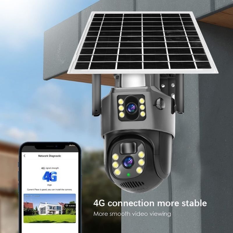 Lắp Camera 4G 2 Mắt PTZ v380 Thẻ Sim Sử Dụng Năng Lượng Mặt Trời VCS03 Giá rẻ hình ảnh sản phẩm 12