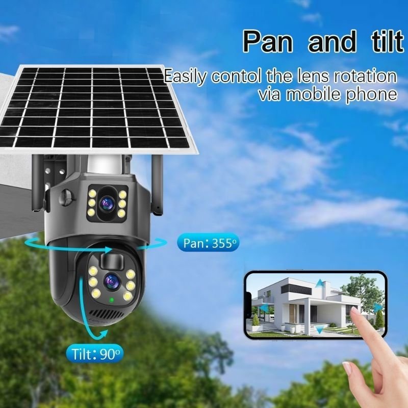 Lắp Camera 4G 2 Mắt PTZ v380 Thẻ Sim Sử Dụng Năng Lượng Mặt Trời VCS03 Giá rẻ hình ảnh sản phẩm 10