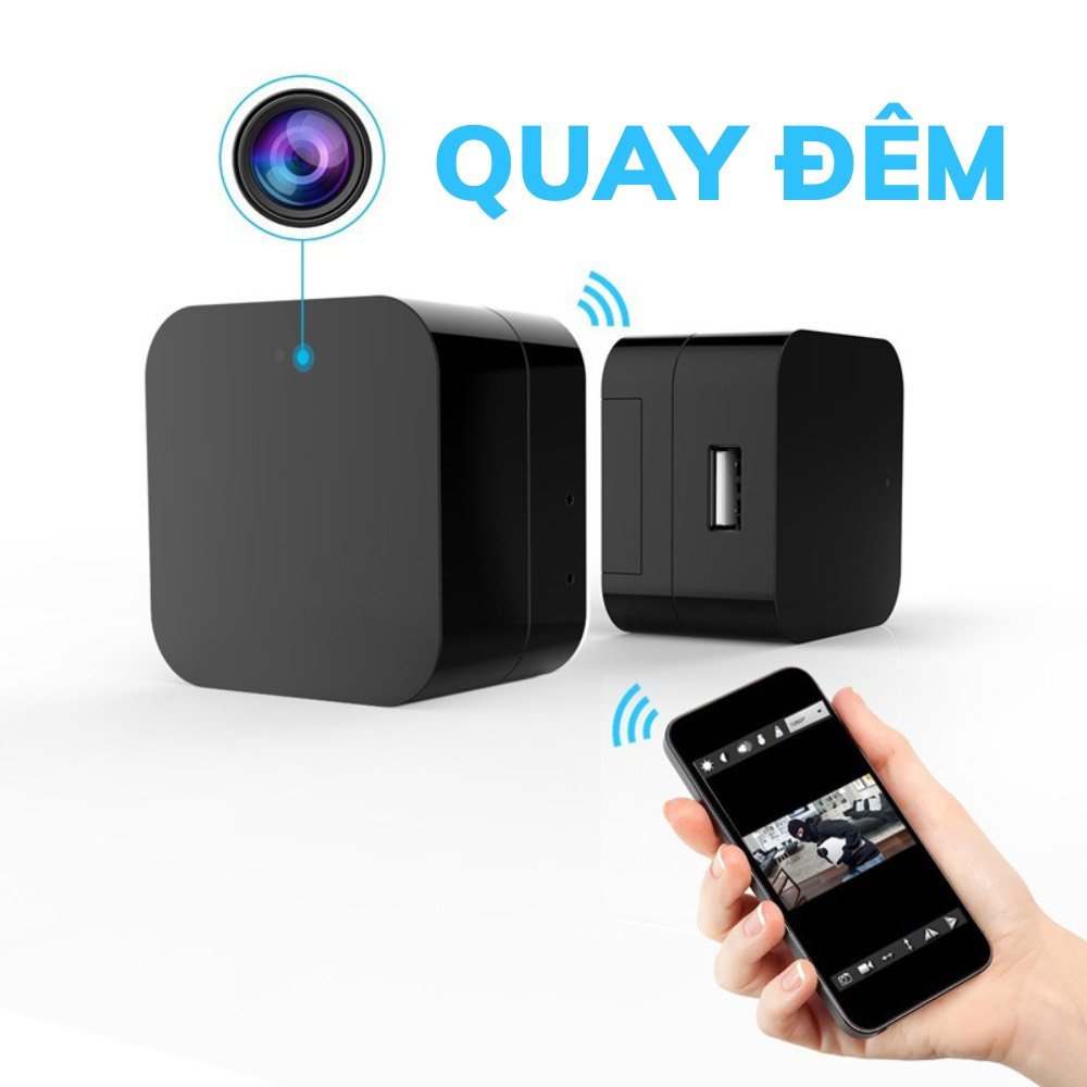 Camera cốc sạc wifi hồng ngoại xem đêm từ xa - hình ảnh 17