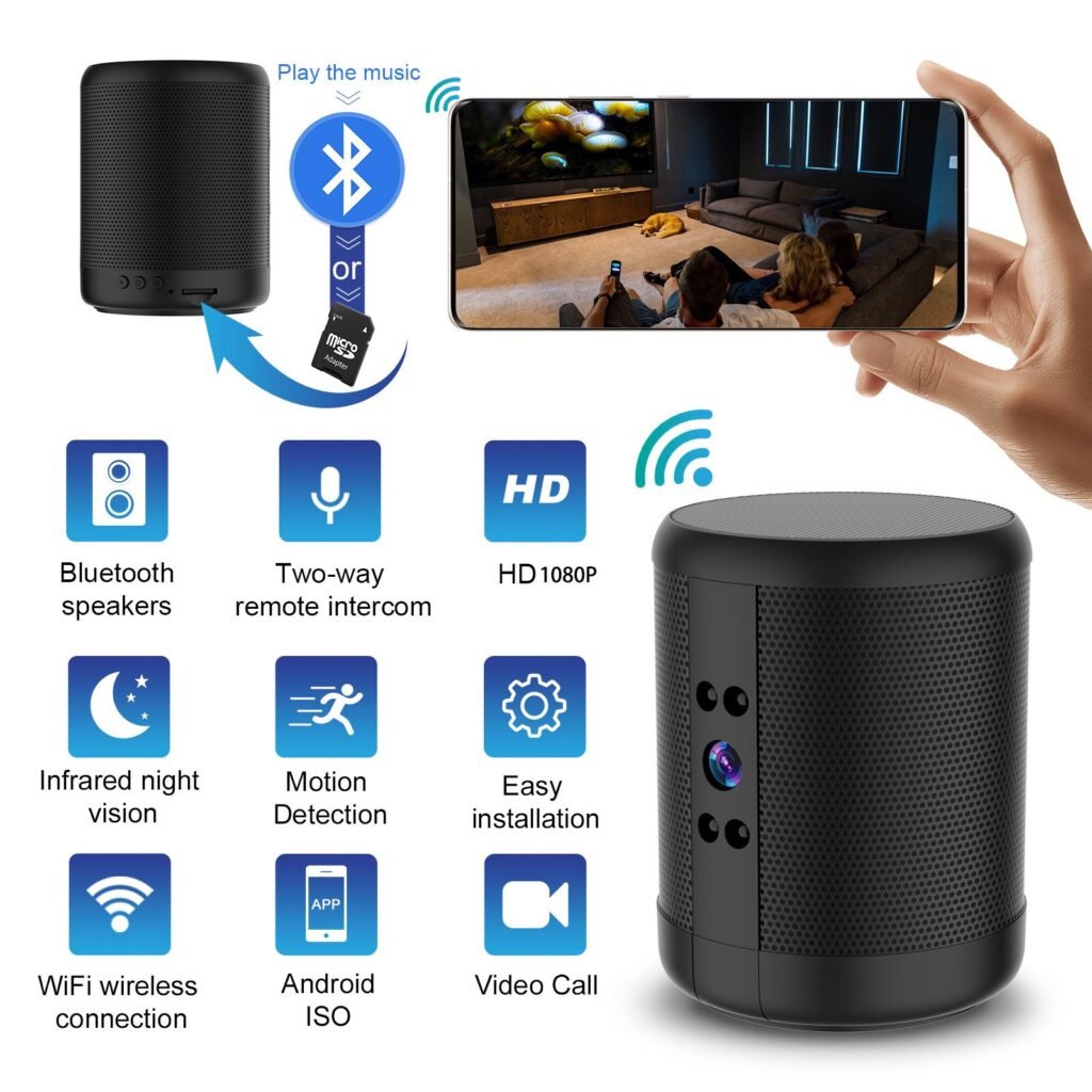 Camera Ngụy Trang Loa Bluetooth. R1 an toàn - hình ảnh 7