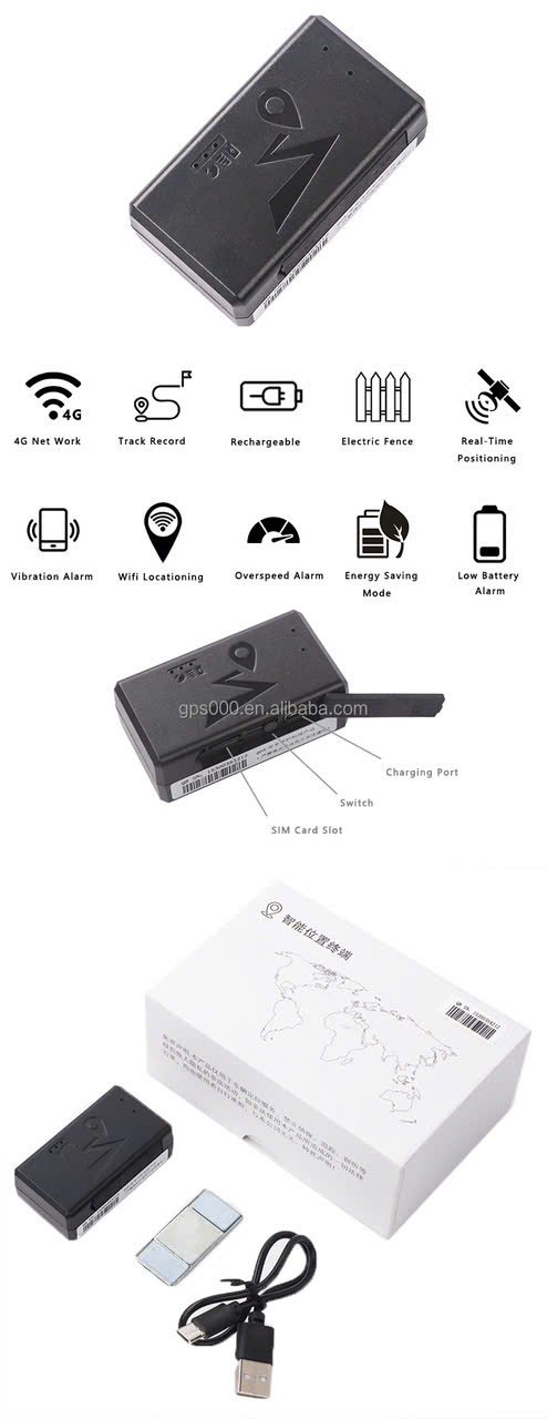 Thiết bị định vị P9 4G pin 1200mAh GPS mini hình ảnh thực tế 22