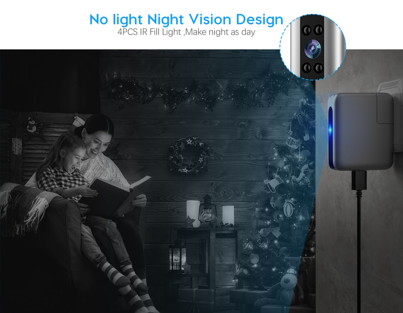 Camera Ngụy Trang Cốc Sạc siêu nét Hồng ngoại góc rộng 166 - hình ảnh 26