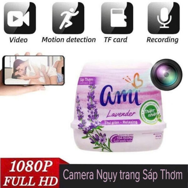 Lọ Sáp Thơm Tích Hợp Camera 4G Dùng Sim Quan Sát An Ninh Từ Xa