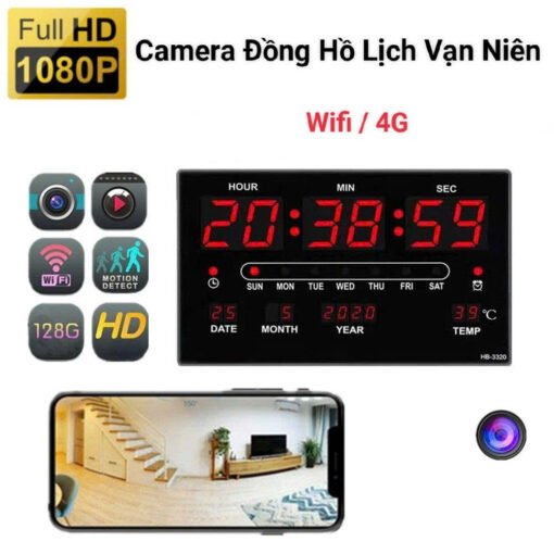 Bang Dong Ho Led Tich Hop Camera Sieu Nho Khong Day Quan Sat An Ninh Tu Xa 1