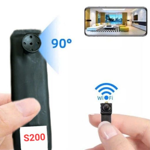 Camera Cúc Áo Mini S200 – góc nhìn 90 độ và vị trí ống kính của S200