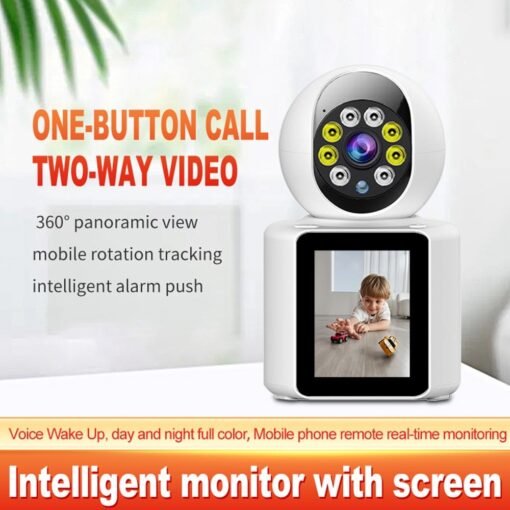Camera Goi Video Wifi Khong Day Co Man Hinh 1