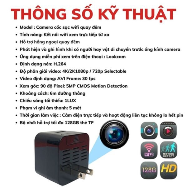 Coc Sac Pro Camera Sieu Nho Khong Day Quay Dem Hong Ngoai 8