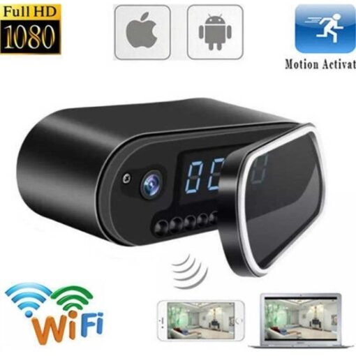 Đồng Hồ Để Bàn T12 Tích Hợp Camera – ảnh 2 Thiết kế mặt trước của đồng hồ T12 – Đồng Hồ Để Bàn T12 Tích Hợp Camera