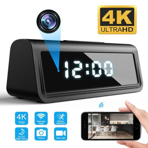 Đồng Hồ Để Bàn T22 Tích Hợp Camera – Đồng hồ T22 và vị trí camera góc rộng