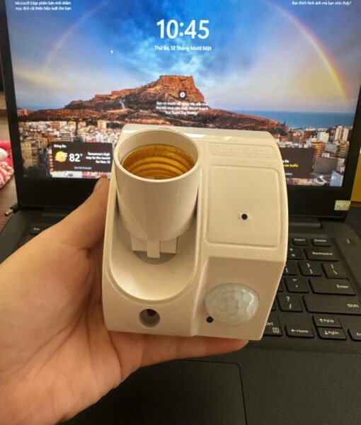 Đui Đèn Cảm Ứng E27 Tích Hợp Camera – Đui đèn cảm ứng E27 và vị trí camera