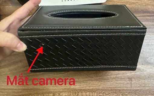 Hộp Giấy Ăn Tích Hợp Camera Hộp Giấy Ăn Tích Hợp Camera – Vị trí camera trên hộp giấy ăn