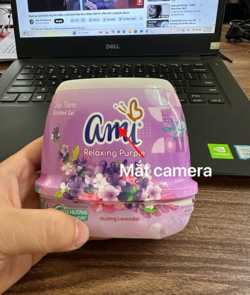 Lọ Sáp Thơm Tích Hợp Camera – Vị trí camera trên lọ sáp thơm