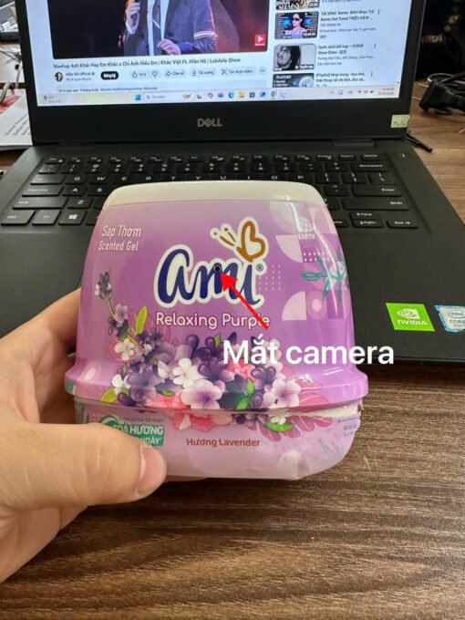 Lọ Sáp Thơm Tích Hợp Camera Lọ Sáp Thơm Tích Hợp Camera – Vị trí camera trên lọ sáp thơm