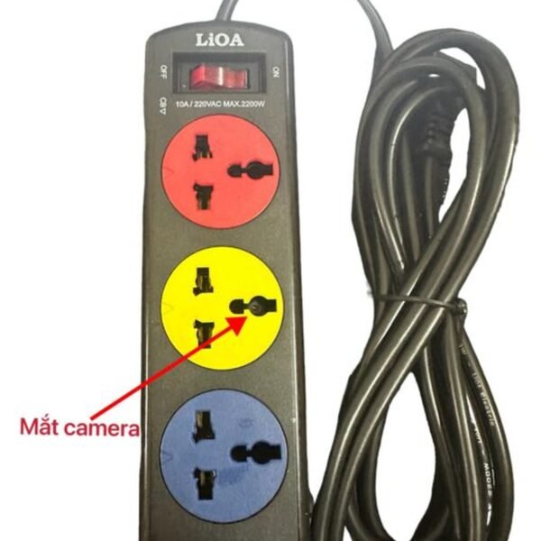 Ổ cắm điện lioa 3 lỗ tích hợp camera 4G dùng sim