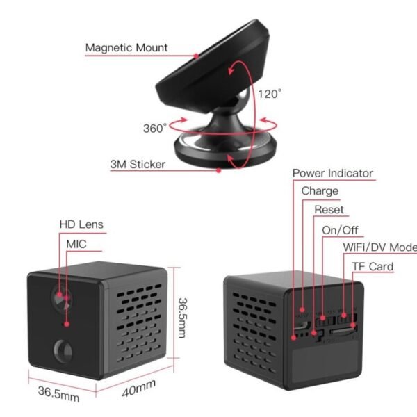 Camera 4G dạng mini pin lâu - Bảo vệ an ninh gia đình giám sát cửa hàng ảnh sản phẩm số 3