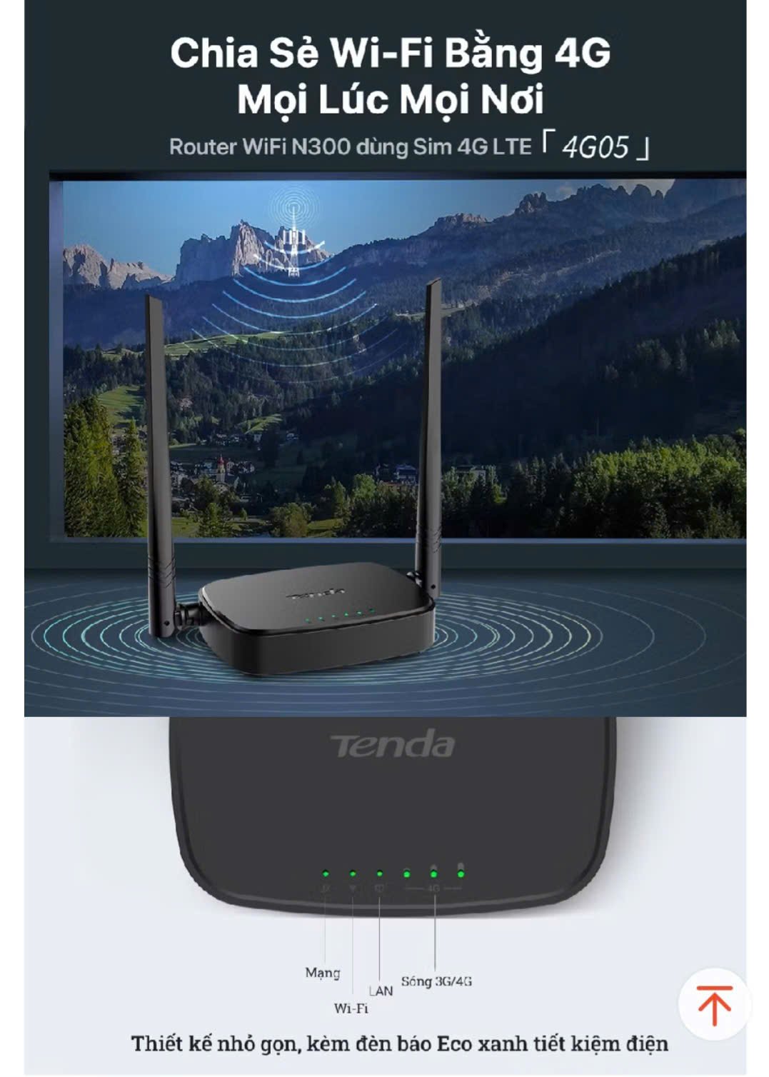 Camera 4G dạng bộ phát WiFi Tenda hình ảnh 4
