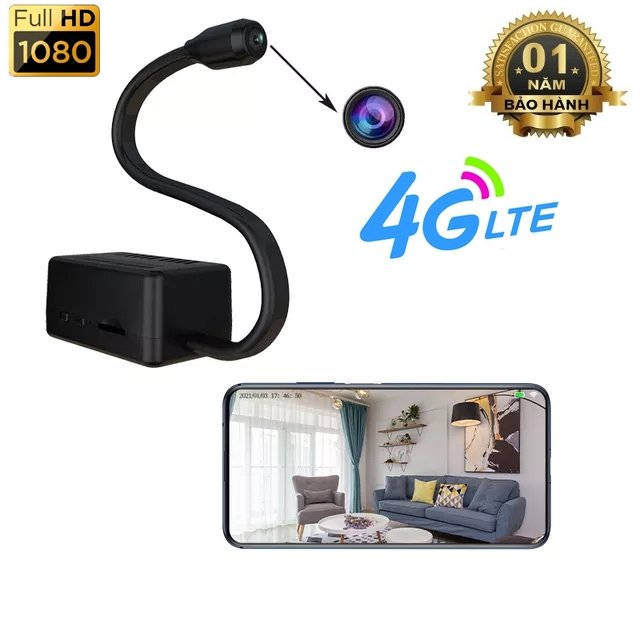 Camera 4G dạng mini góc 150 độ giám sát an ninh và bảo vệ nhà cửa