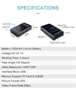 Camera an ninh mini A12 1080P không dây - Giám sát nhà cửa và bảo vệ tài sản ảnh sản phẩm số 2