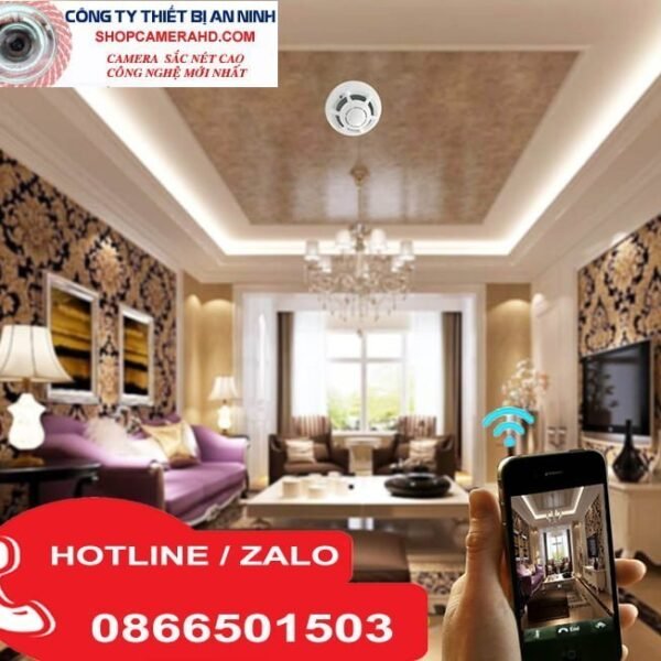 Camera an ninh mini dạng báo khói 4K WiFi - Thiết bị an ninh thông minh cho nhà cửa ảnh sản phẩm số 7