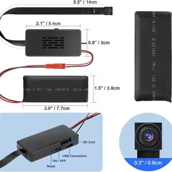 Camera an ninh mini dạng cúc áo V99Xs Pro 4K WiFi - An ninh gia đình giám sát cửa hàng ảnh sản phẩm số 4