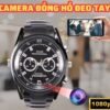 Camera an ninh mini dạng đồng hồ đeo tay dây kim loại 1080P WiFi - Bảo vệ an ninh nhà cửa giám sát cửa hàng
