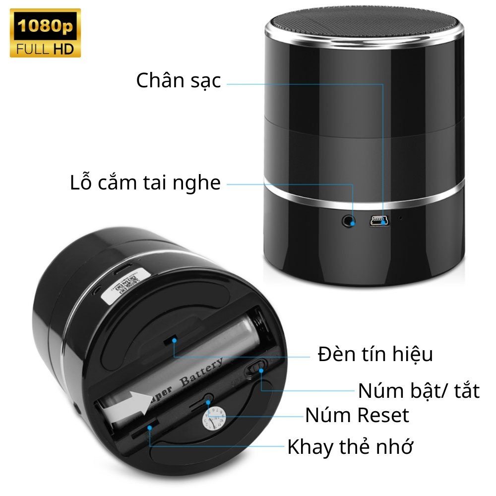 Camera an ninh mini dạng loa Bluetooth 1080P không dây – Thiết bị an ninh thông minh cho nhà cửa ảnh sản phẩm số 9 Camera an ninh mini dạng loa Bluetooth 1080P không dây - Thiết bị an ninh thông minh cho nhà cửa ảnh sản phẩm số 9