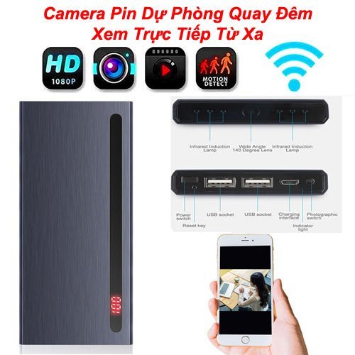 Camera an ninh mini dạng sạc dự phòng H12 4K WiFi – Bảo vệ an ninh nhà cửa giám sát cửa hàng ảnh sản phẩm số 8 Camera an ninh mini dạng sạc dự phòng H12 4K WiFi - Bảo vệ an ninh nhà cửa giám sát cửa hàng ảnh sản phẩm số 8