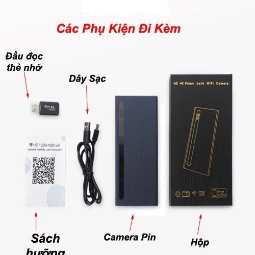 Camera an ninh mini dạng sạc dự phòng H12 4K WiFi – Giám sát an ninh bảo vệ nhà cửa ảnh sản phẩm số 48 Camera an ninh mini dạng sạc dự phòng H12 4K WiFi - Giám sát an ninh bảo vệ nhà cửa ảnh sản phẩm số 48