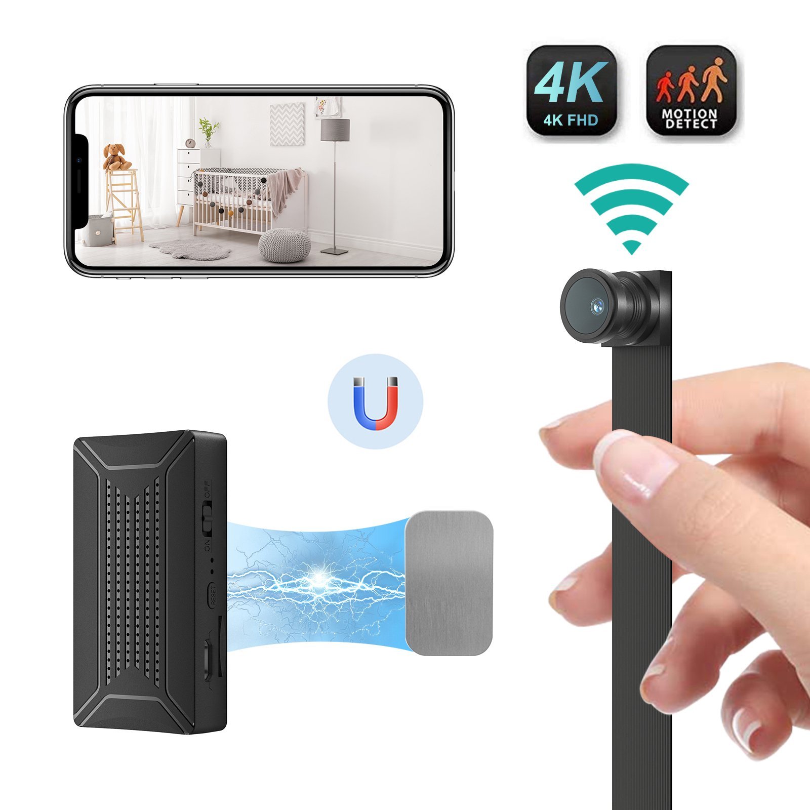 Camera an ninh mini V99X Pro 4K WiFi - Giải pháp quan sát từ xa an ninh gia đình