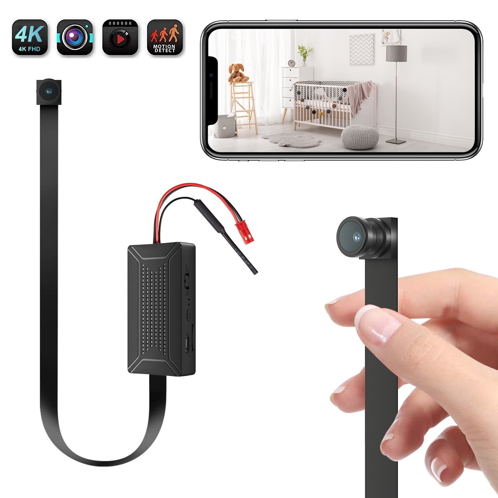 Camera an ninh mini V99X Pro 4K WiFi – Giải pháp quan sát từ xa an ninh gia đình ảnh sản phẩm số 14 Camera an ninh mini V99X Pro 4K WiFi - Giải pháp quan sát từ xa an ninh gia đình ảnh sản phẩm số 14