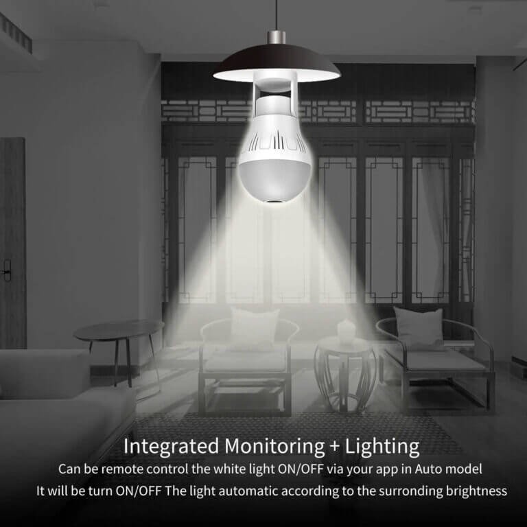 Camera an ninh mini dạng bóng đèn 1080P không dây - An ninh gia đình, giám sát cửa hàng hình ảnh sản phẩm