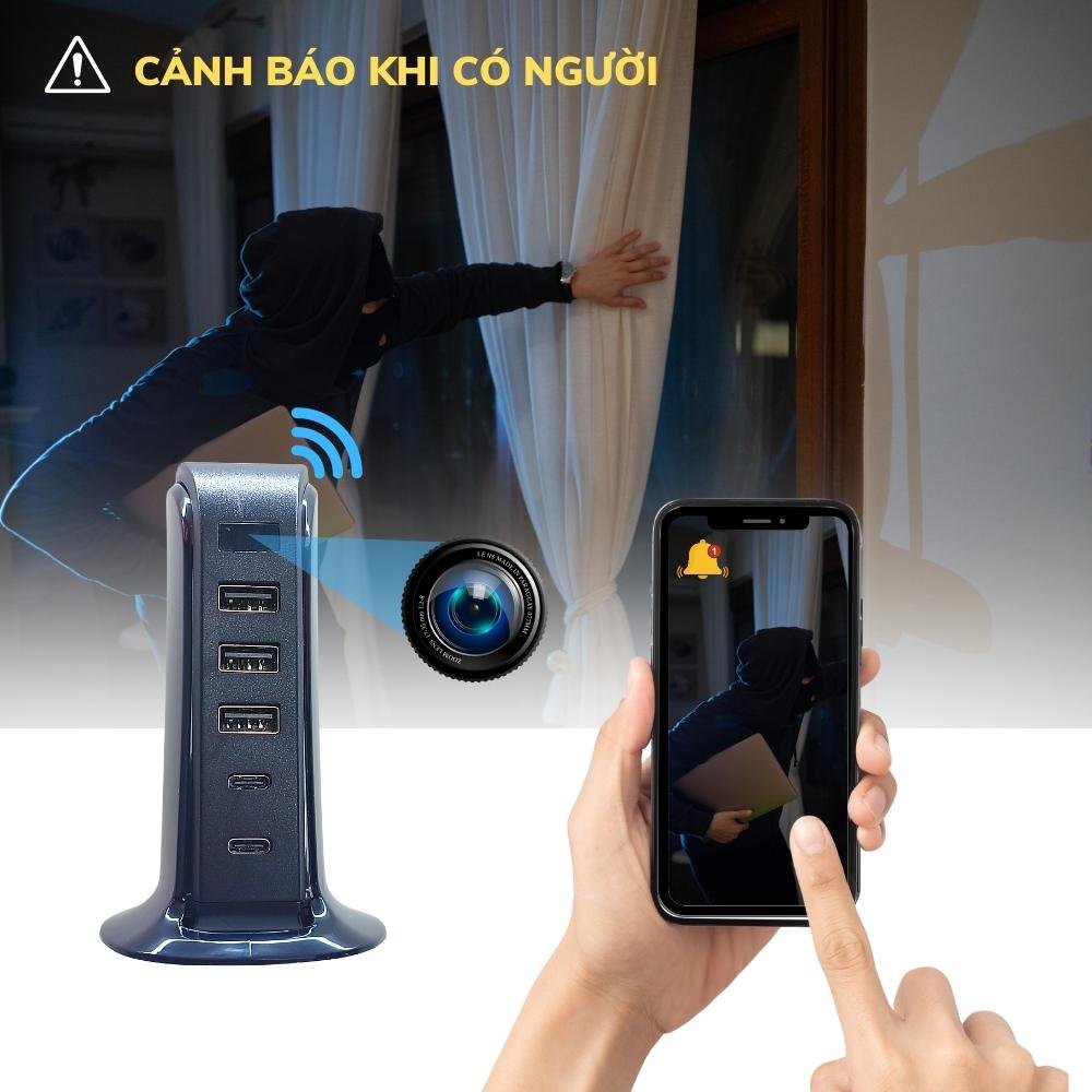 Camera an ninh mini dạng đốc sạc ổ cắm USB 4K không dây - Bảo vệ an ninh nhà cửa, giám sát cửa hàng hình ảnh sản phẩm Camera an ninh mini dạng đốc sạc ổ cắm USB 4K không dây - Bảo vệ an ninh nhà cửa, giám sát cửa hàng hình ảnh sản phẩm
