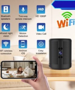 Camera an ninh mini dạng loa Bluetooth 1080P WiFi - Giám sát nhà cửa và bảo vệ tài sản hình ảnh sản phẩm