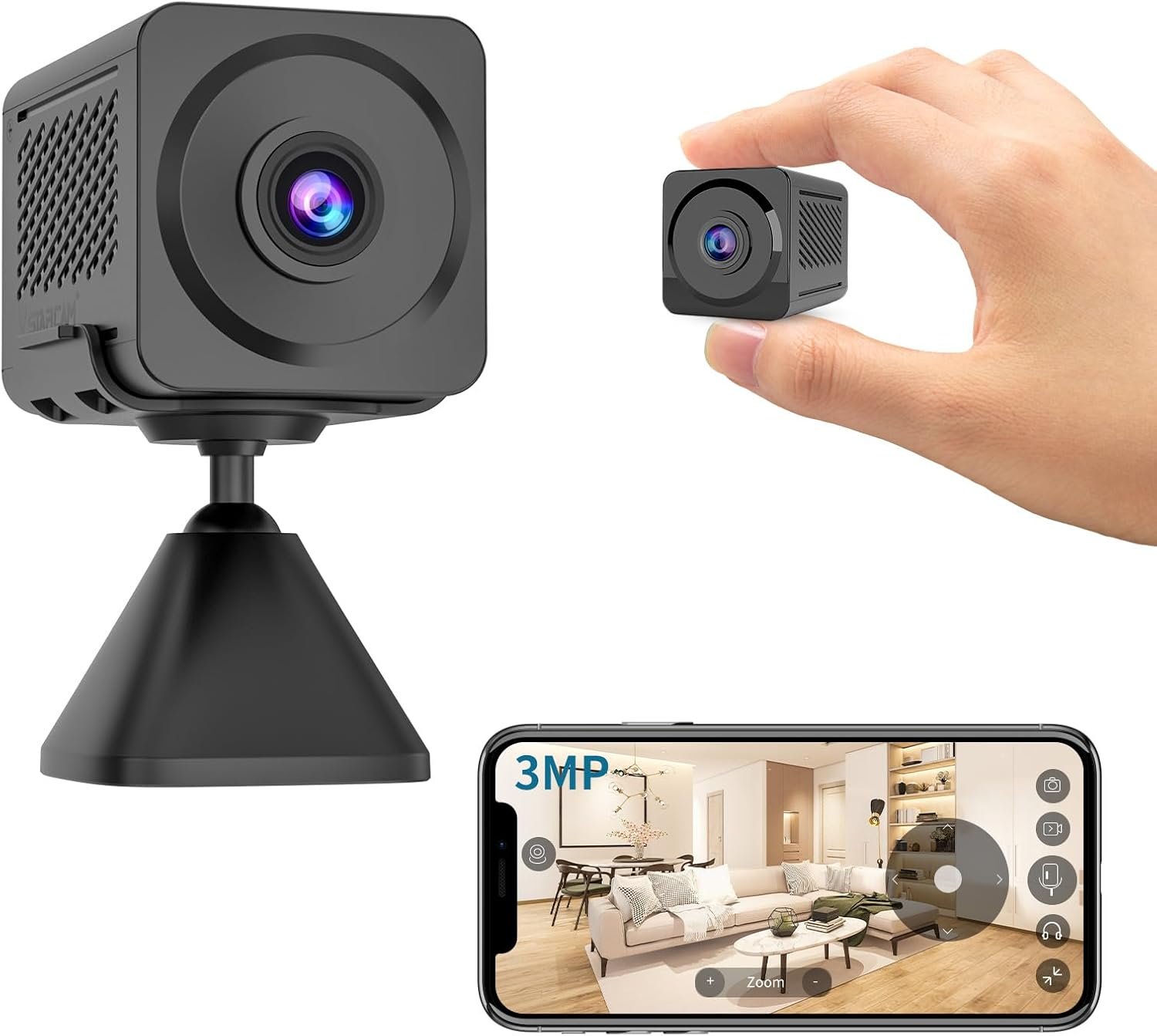 Camera an ninh mini dạng mini wifi trong nhà 1080P WiFi - Giám sát nhà cửa và bảo vệ tài sản hình ảnh sản phẩm